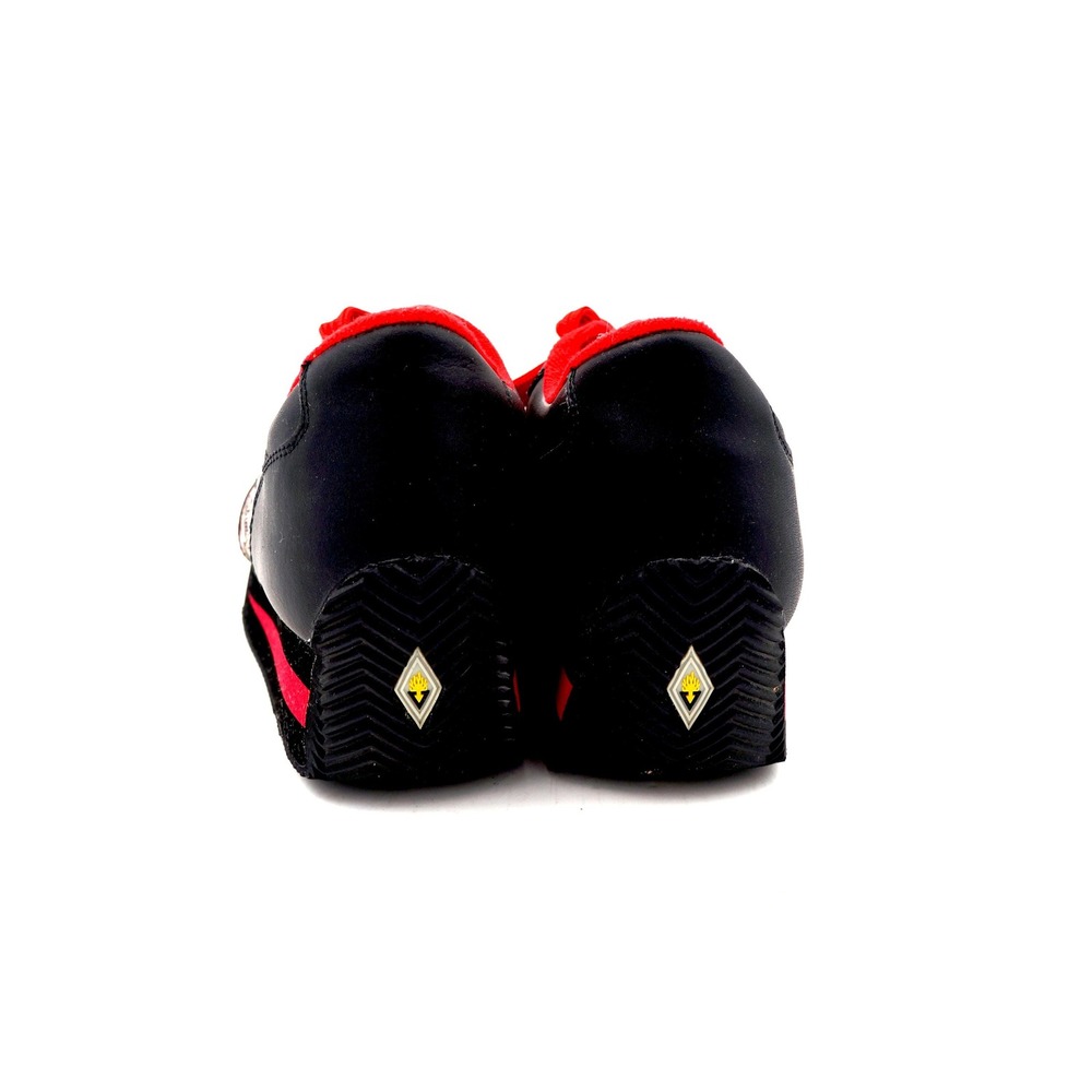 Vtg 90s Volatile Flame Arson Leather Platform Sneakers Sz 11 Shoes Black Red - Picture 6 of 10